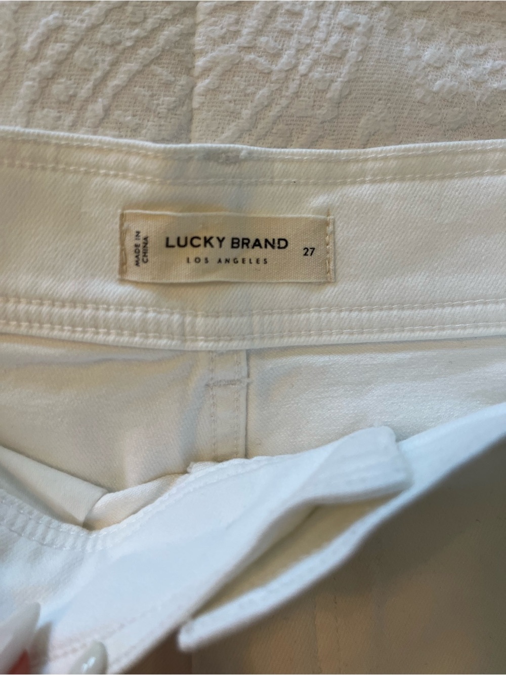 Lucky Brand White Wide-Leg Jeans - Picture 5 of 7